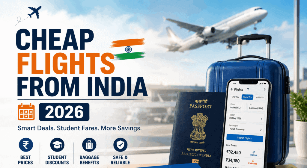 Cheap flights from India for students