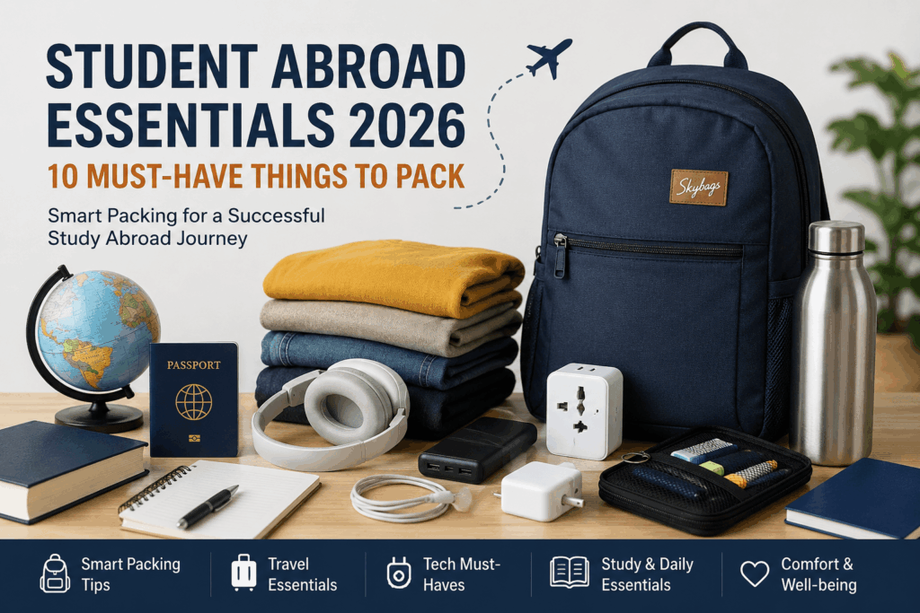 Student abroad essentials 2026 packing guide for international students