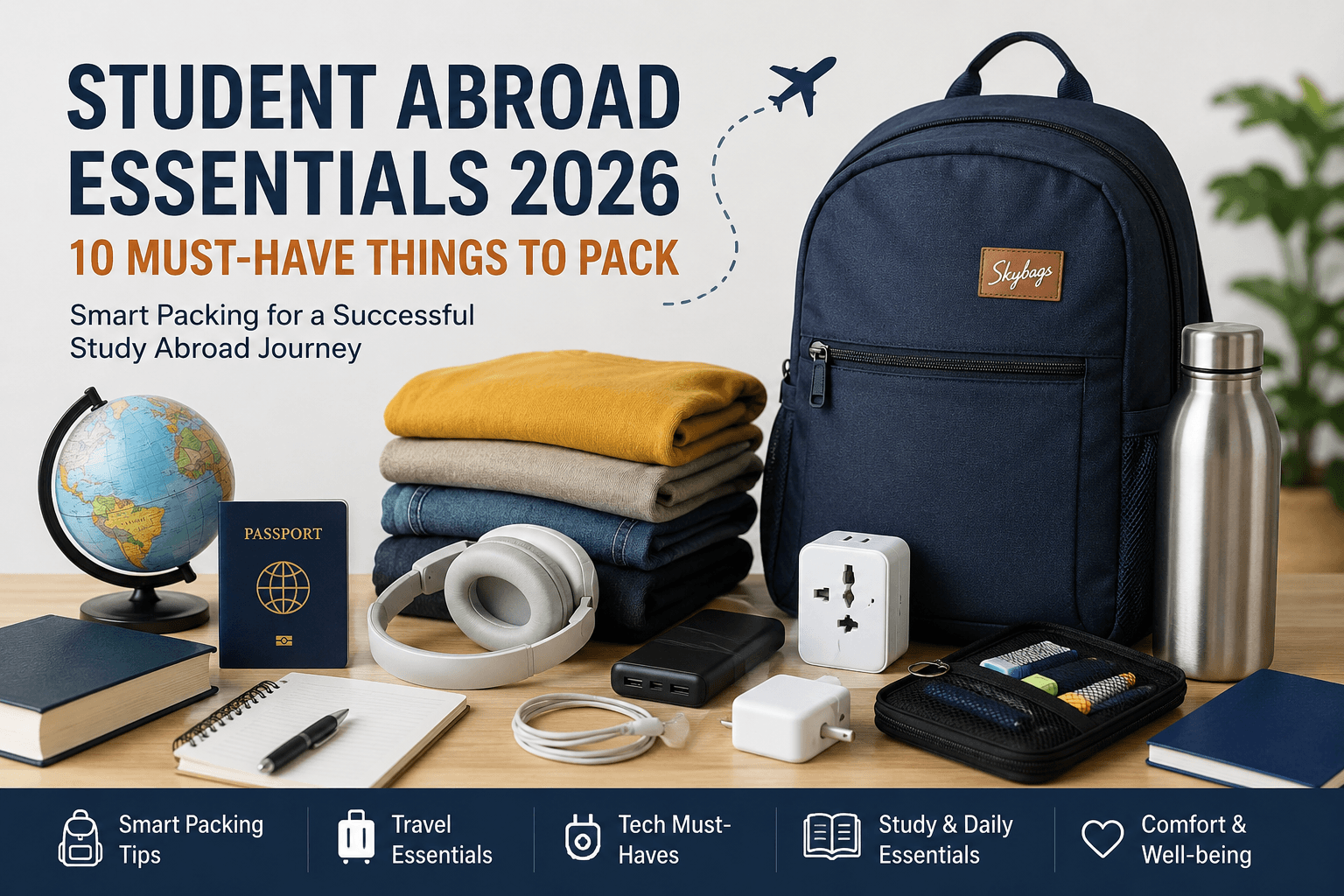 Student Abroad Essentials 2026 packing checklist